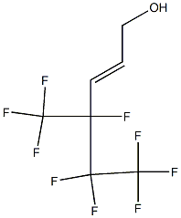 4,5,5,6,6,6-HEXAFLUORO-4-TRIFLUOROMETHYL-2-HEXEN-1-OL 结构式
