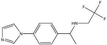{1-[4-(1H-imidazol-1-yl)phenyl]ethyl}(2,2,2-trifluoroethyl)amine Structure