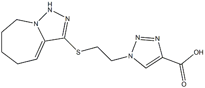 1-(2-{5H,6H,7H,8H,9H-[1,2,4]triazolo[3,4-a]azepin-3-ylsulfanyl}ethyl)-1H-1,2,3-triazole-4-carboxylic acid