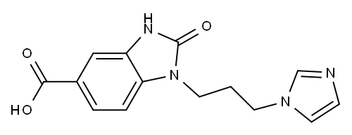 1-[3-(1H-imidazol-1-yl)propyl]-2-oxo-2,3-dihydro-1H-1,3-benzodiazole-5-carboxylic acid