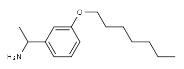 1-[3-(heptyloxy)phenyl]ethan-1-amine Structure