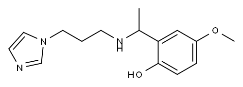 2-(1-{[3-(1H-imidazol-1-yl)propyl]amino}ethyl)-4-methoxyphenol