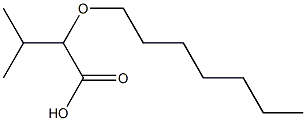 2-(heptyloxy)-3-methylbutanoic acid 结构式