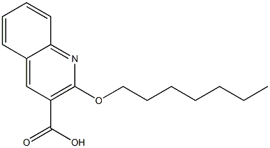 2-(heptyloxy)quinoline-3-carboxylic acid Structure