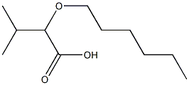 2-(hexyloxy)-3-methylbutanoic acid Structure