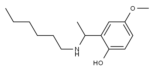 2-[1-(hexylamino)ethyl]-4-methoxyphenol