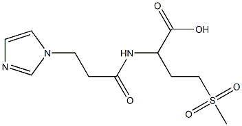 2-[3-(1H-imidazol-1-yl)propanamido]-4-methanesulfonylbutanoic acid Structure
