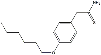 2-[4-(hexyloxy)phenyl]ethanethioamide Structure