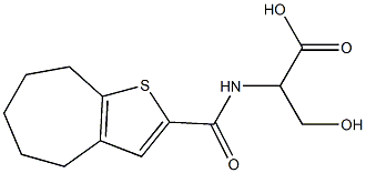 2-{4H,5H,6H,7H,8H-cyclohepta[b]thiophen-2-ylformamido}-3-hydroxypropanoic acid