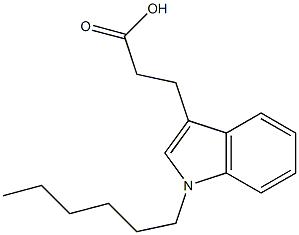3-(1-hexyl-1H-indol-3-yl)propanoic acid
