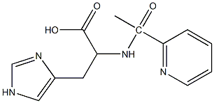 3-(1H-imidazol-4-yl)-2-[1-(pyridin-2-yl)acetamido]propanoic acid|