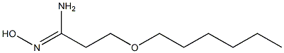 3-(hexyloxy)-N'-hydroxypropanimidamide Structure