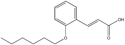 3-[2-(hexyloxy)phenyl]prop-2-enoic acid 结构式