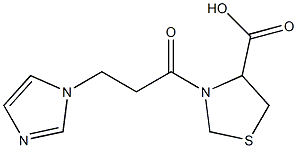 3-[3-(1H-imidazol-1-yl)propanoyl]-1,3-thiazolidine-4-carboxylic acid Structure