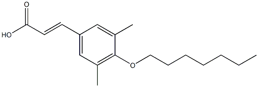 3-[4-(heptyloxy)-3,5-dimethylphenyl]prop-2-enoic acid Structure
