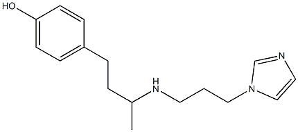 4-(3-{[3-(1H-imidazol-1-yl)propyl]amino}butyl)phenol Structure