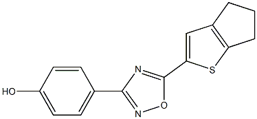 4-(5-{4H,5H,6H-cyclopenta[b]thiophen-2-yl}-1,2,4-oxadiazol-3-yl)phenol