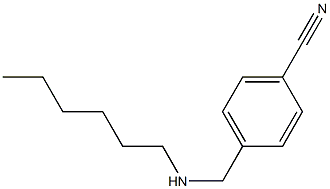 4-[(hexylamino)methyl]benzonitrile Structure