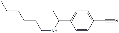4-[1-(hexylamino)ethyl]benzonitrile Structure