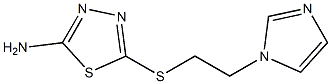 5-{[2-(1H-imidazol-1-yl)ethyl]sulfanyl}-1,3,4-thiadiazol-2-amine