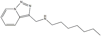 heptyl({[1,2,4]triazolo[3,4-a]pyridin-3-ylmethyl})amine Structure