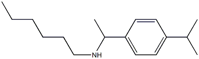 hexyl({1-[4-(propan-2-yl)phenyl]ethyl})amine Structure