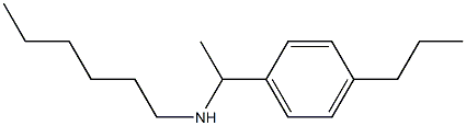 hexyl[1-(4-propylphenyl)ethyl]amine Structure