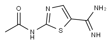 Acetamide,  N-[5-(aminoiminomethyl)-2-thiazolyl]-