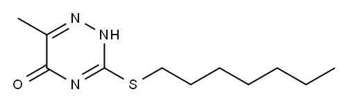 3-(heptylsulfanyl)-6-methyl-1,2,4-triazin-5(2H)-one