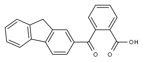 2-(9H-fluoren-2-ylcarbonyl)benzoic acid Structure