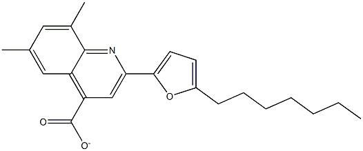 2-(5-heptyl-2-furyl)-6,8-dimethyl-4-quinolinecarboxylate