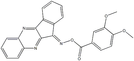 11H-indeno[1,2-b]quinoxalin-11-one O-(3,4-dimethoxybenzoyl)oxime