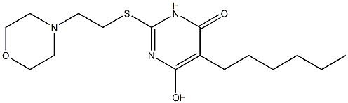 5-hexyl-6-hydroxy-2-{[2-(4-morpholinyl)ethyl]sulfanyl}-4(3H)-pyrimidinone