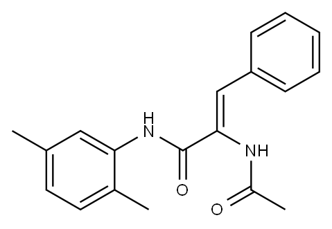 (Z)-2-(acetylamino)-N-(2,5-dimethylphenyl)-3-phenyl-2-propenamide|