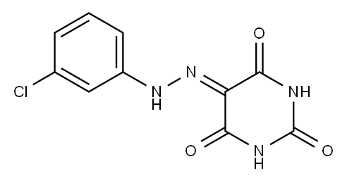 2,4,5,6(1H,3H)-pyrimidinetetrone 5-[N-(3-chlorophenyl)hydrazone] Structure
