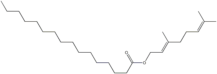 Hexadecanoic acid (2E)-3,7-dimethyl-2,6-octadienyl ester