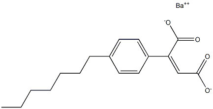 2-(4-Heptylphenyl)maleic acid barium salt Structure