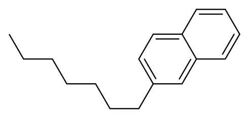 2-Heptylnaphthalene Structure