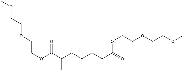 Hexane-1,5-dicarboxylic acid bis[2-(2-methoxyethoxy)ethyl] ester Structure