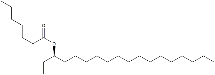 (+)-Heptanoic acid (R)-1-ethylhexadecyl ester Structure