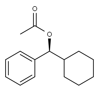 (-)-Acetic acid (S)-phenylcyclohexylmethyl ester