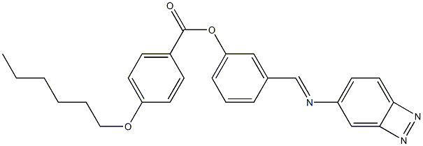 4-(Hexyloxy)benzoic acid 3-[(azobenzen-4-yl)iminomethyl]phenyl ester