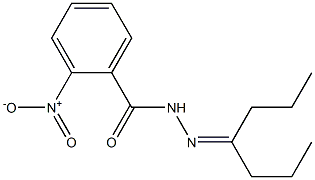 4-Heptanone 2-nitrobenzoyl hydrazone Structure