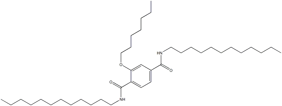 2-(Heptyloxy)-N,N'-didodecylterephthalamide Structure