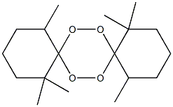 1,1,5,10,10,14-Hexamethyl-7,8,15,16-tetraoxadispiro[5.2.5.2]hexadecane 结构式