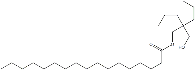Heptadecanoic acid 2-(hydroxymethyl)-2-propylpentyl ester Structure