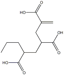 1-Hexene-2,4,6-tricarboxylic acid 6-propyl ester Structure