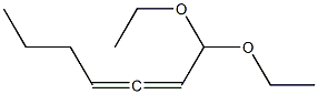 2,3-Heptadienal diethyl acetal Structure