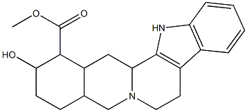 1,2,3,4,4a,5,7,8,13,13b,14,14a-Dodecahydro-2-hydroxy-1-(methoxycarbonyl)benz[g]indolo[2,3-a]quinolizine