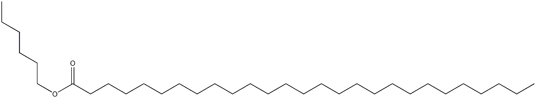 Heptacosanoic acid hexyl ester Structure